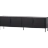 Stolik pod TV GUNNAR 200 cm czarny mat*WOOOD