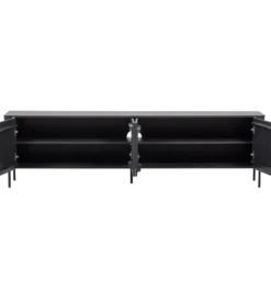 Stolik pod TV GUNNAR 200 cm czarny mat*WOOOD