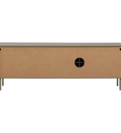 Stolik pod TV GUNNAR 154 cm drewno sosny szary*WOOOD Best
