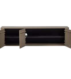 Stolik pod TV GUNNAR 154 cm drewno sosny szary*WOOOD Best