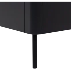 Stolik pod TV GUNNAR 154 cm drewno sosny czarny mat*WOOOD Outlet