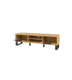 Stolik pod Tv Halle 180 cm w optyce dąb wotan*Helvetia Best