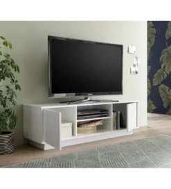 Stolik pod TV ICEE 139 cm biały*MCA Linia Włoska New