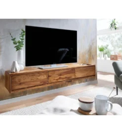 Stolik pod TV INDIOS III 160 cm drewno sheesham*WOHNLING, GERMANY Best