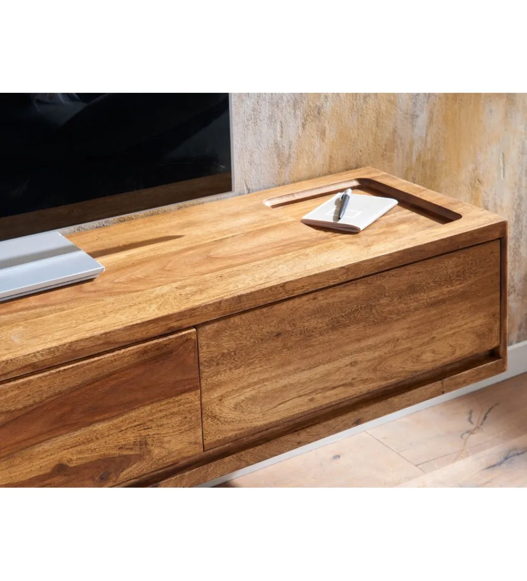 Stolik pod TV INDIOS III 160 cm drewno sheesham*WOHNLING, GERMANY Best