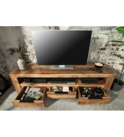 Stolik pod TV Iron Craft 170 cm drewno mango*Invicta Interior Online
