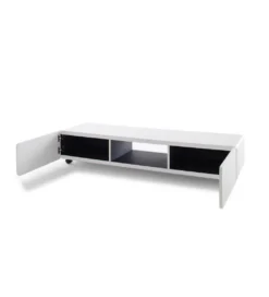 Stolik pod TV JEFF III 140 cm biało czarny*MCA