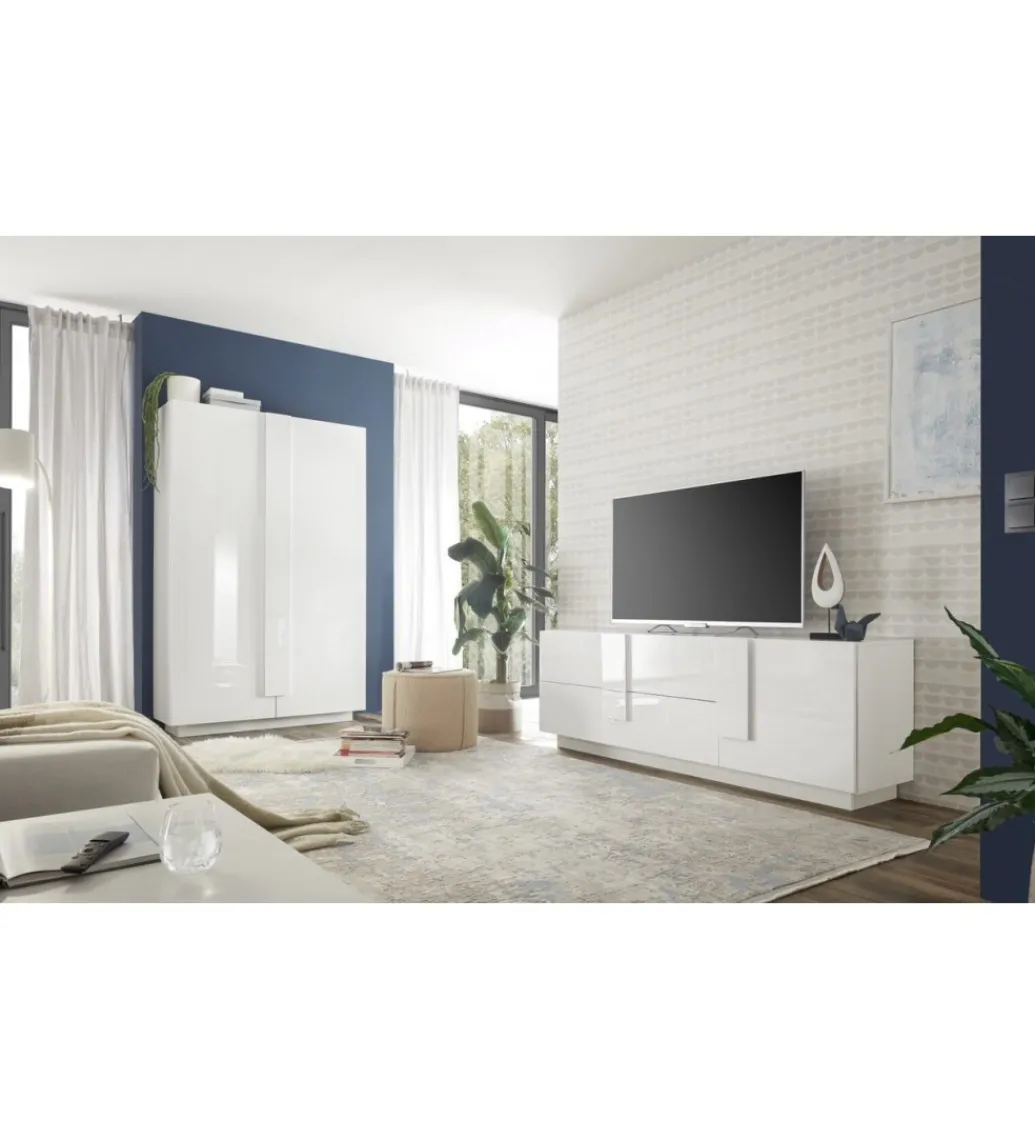 Stolik pod TV JUPITER 182 cm biały*MCA Linia Włoska Hot