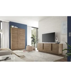 Stolik pod TV JUPITER 182 cm w kolorze dąb Mercure*MCA Linia Włoska