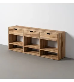 Stolik pod TV KURAN 140 cm drewno teak*Zona-Design Clearance