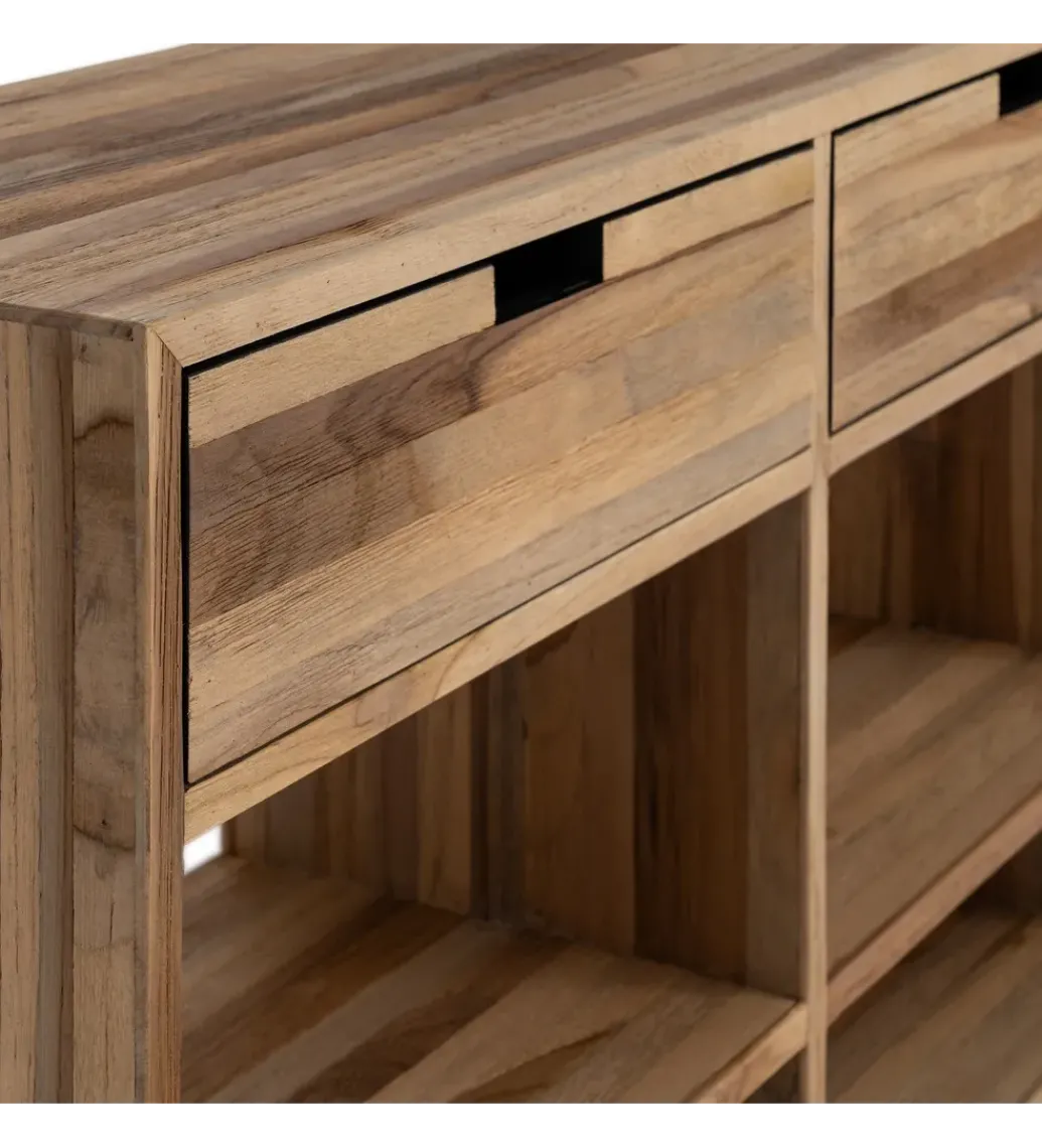 Stolik pod TV KURAN 140 cm drewno teak*Zona-Design Clearance