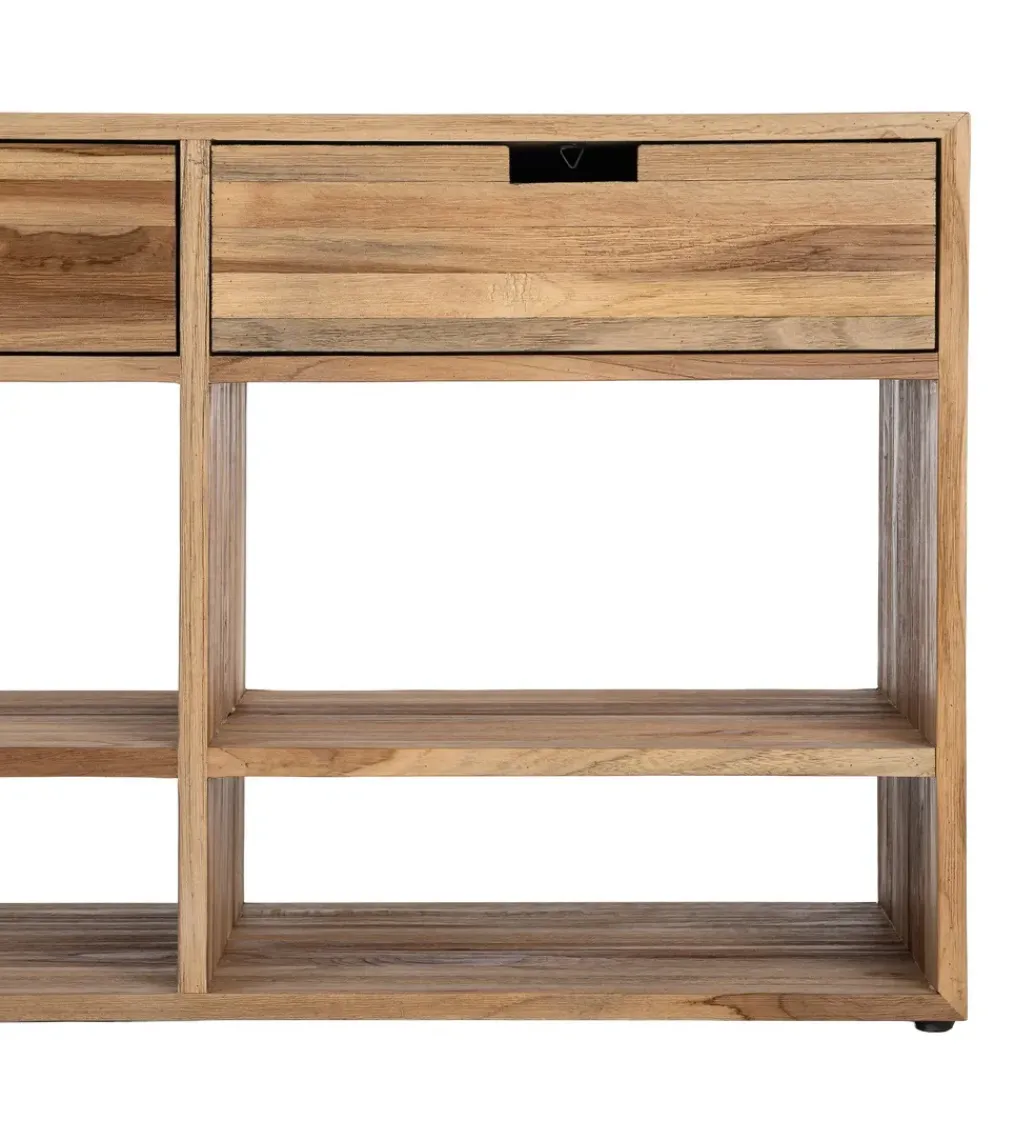 Stolik pod TV KURAN 140 cm drewno teak*Zona-Design Clearance