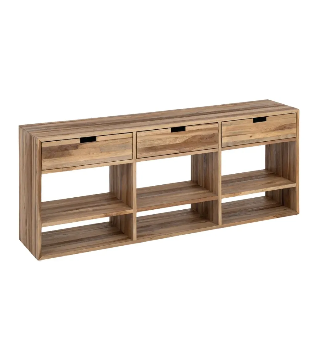 Stolik pod TV KURAN 140 cm drewno teak*Zona-Design Clearance