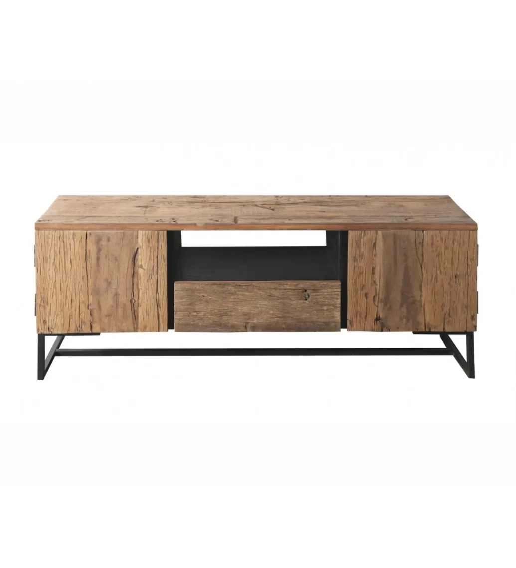 Stolik pod TV LACERTA 145 cm drewno akacja*Imeri Discount