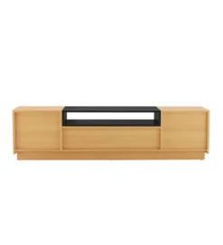 Stolik pod TV LOFT 160 cm naturalna czarna*Invicta Interior Online