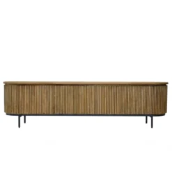 Stolik pod TV LUSAN 210 cm drewno teak*LF-Design Best