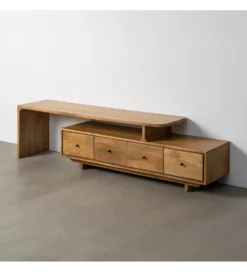 Stolik pod TV MADERAN 175 cm drewno mango naturalny*Zona-Design Outlet