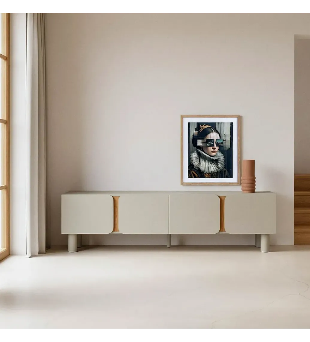 Stolik pod TV MALTA 180 cm taupe*Zona-Design Clearance