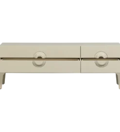 Stolik pod TV MERGE 160 cm drewno eukaliptusa szary*WOOOD Hot
