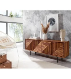 Stolik pod TV MIGUEL 140 cm drewno sheesham*WOHNLING, GERMANY New