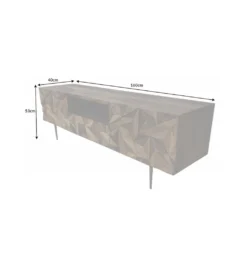 Stolik pod TV MIRANDA 160 cm drewno sheesham*Invicta Interior New