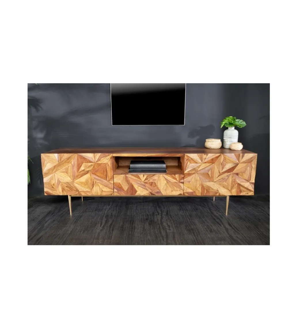 Stolik pod TV MIRANDA 160 cm drewno sheesham*Invicta Interior New