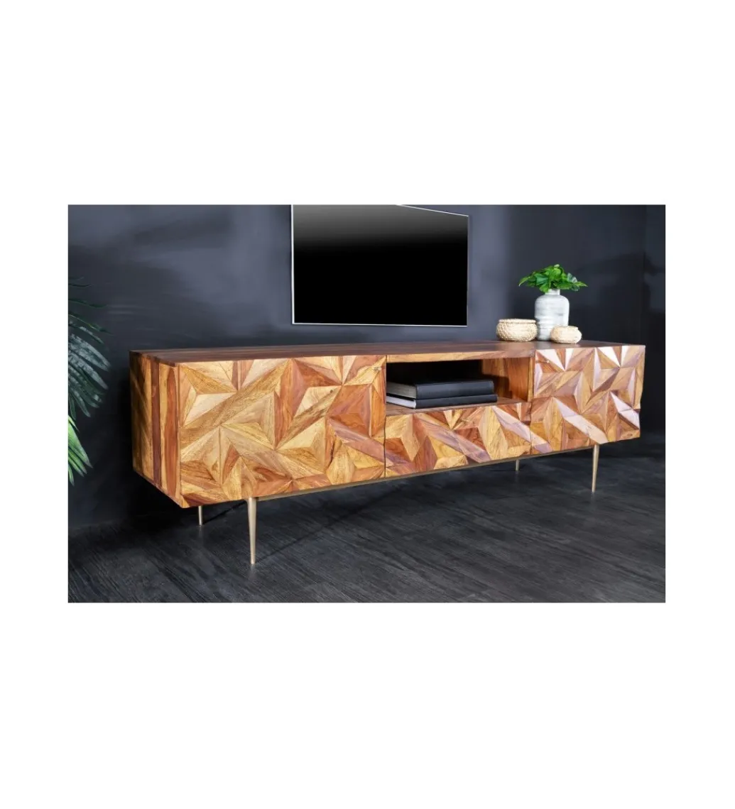 Stolik pod TV MIRANDA 160 cm drewno sheesham*Invicta Interior New