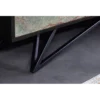 Stolik pod TV MONTANAS 200 cm drewno akacja czarny*Invicta Interior Best