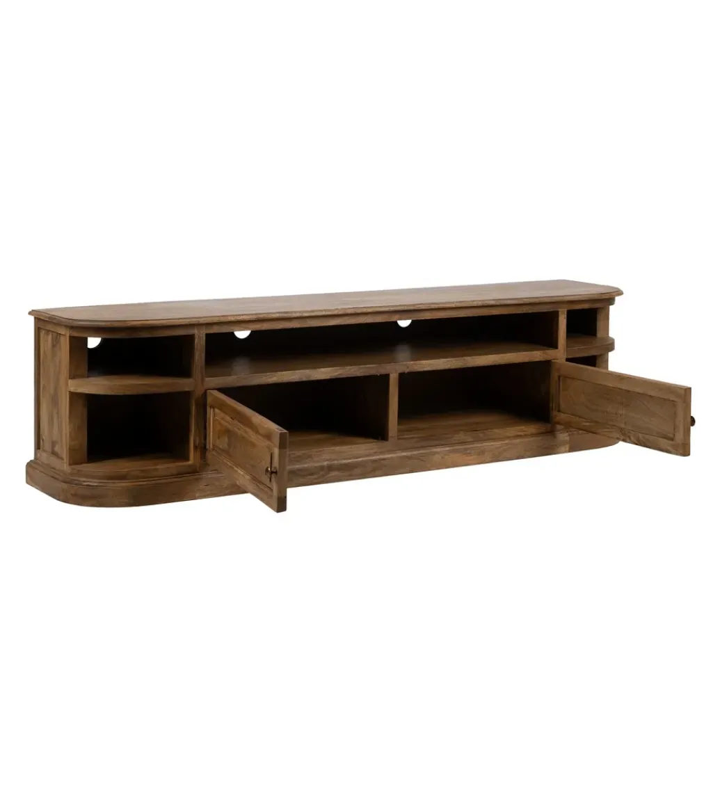 Stolik pod TV NETERO 198 cm drewno mango*DENZO