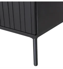Stolik pod TV NEW GRAVURE 100 cm drewno sosny czarny*WOOOD Hot
