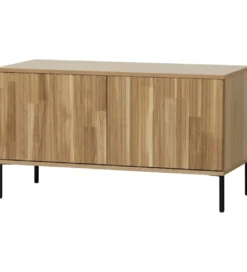 Stolik pod TV NEW GRAVURE 100 cm drewno dębu naturalny*WOOOD Hot
