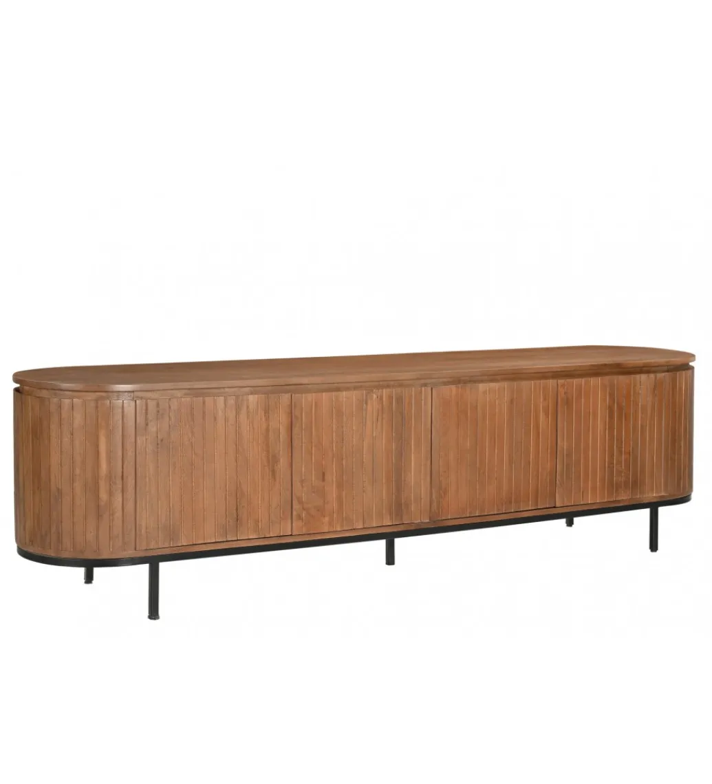 Stolik pod TV NOORK 210 cm drewno mango*LF-Design New