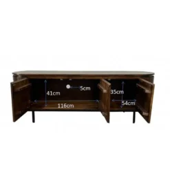 Stolik pod TV NOORK 170 cm w kolorze orzechowym*LF-Design Sale