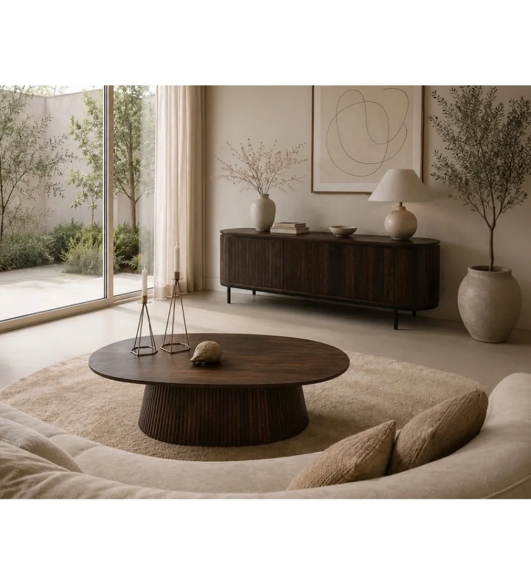 Stolik pod TV NOORK 170 cm w kolorze orzechowym*LF-Design Sale