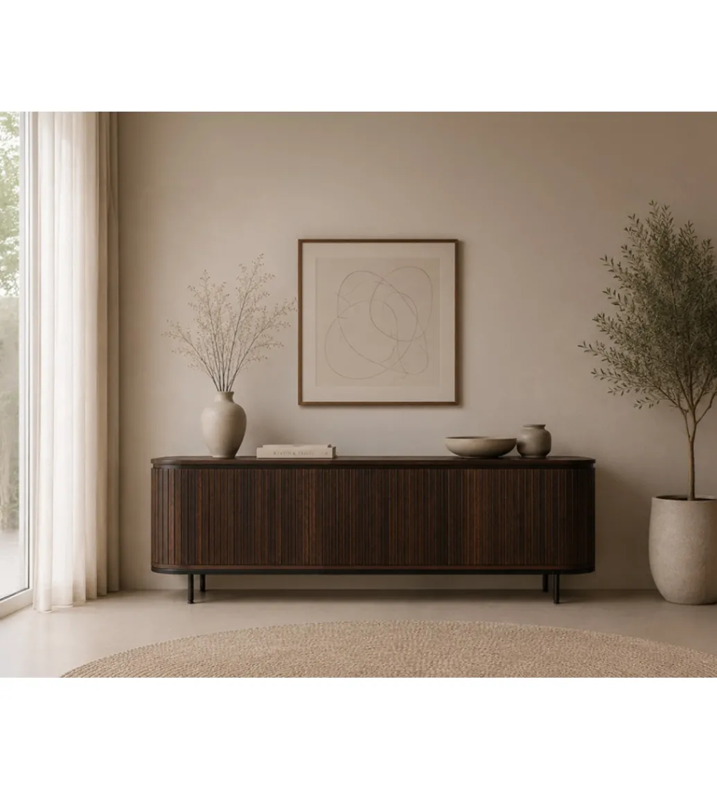 Stolik pod TV NOORK 170 cm w kolorze orzechowym*LF-Design Sale
