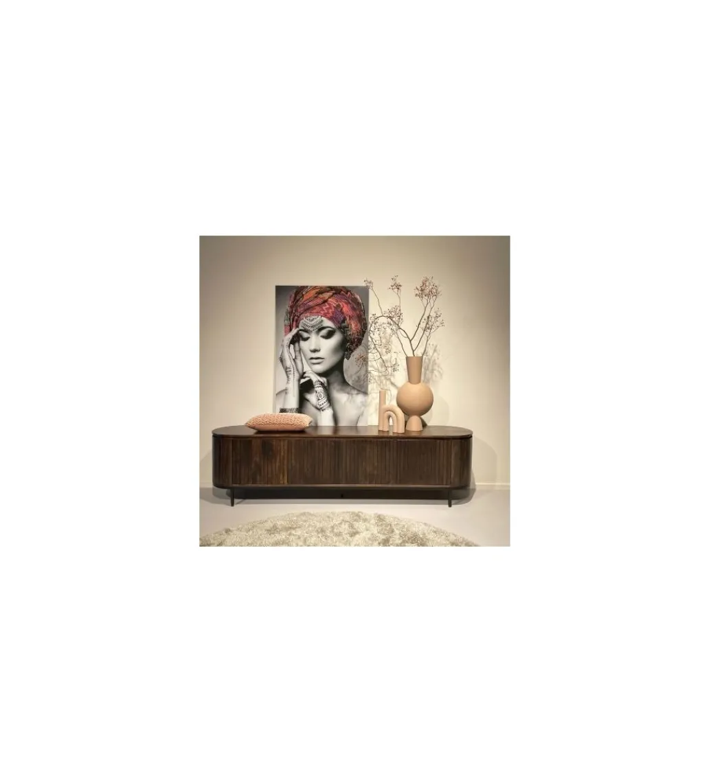 Stolik pod TV NOORK 210 cm w kolorze orzechowym*LF-Design