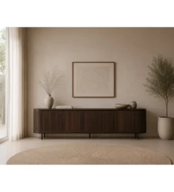 Stolik pod TV NOORK 210 cm w kolorze orzechowym*LF-Design