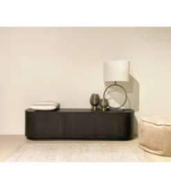 Stolik pod TV NOVERO 180 cm ciemnobrązowy*LF-Design Online