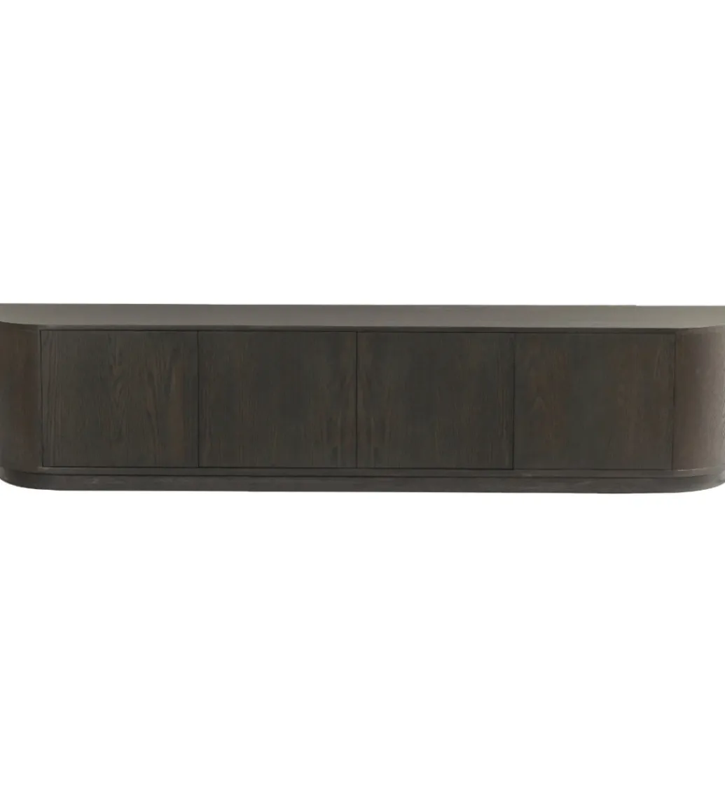Stolik pod TV NOVERO 220 cm ciemnobrązowy*LF-Design