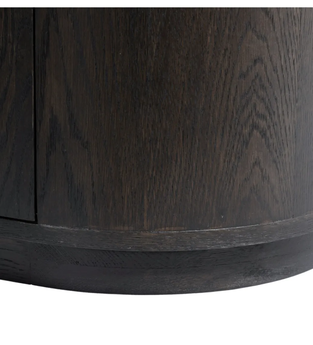 Stolik pod TV NOVERO 220 cm ciemnobrązowy*LF-Design