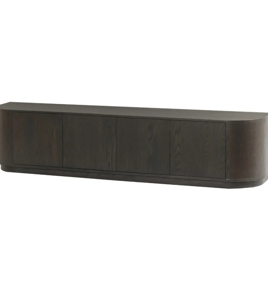 Stolik pod TV NOVERO 220 cm ciemnobrązowy*LF-Design
