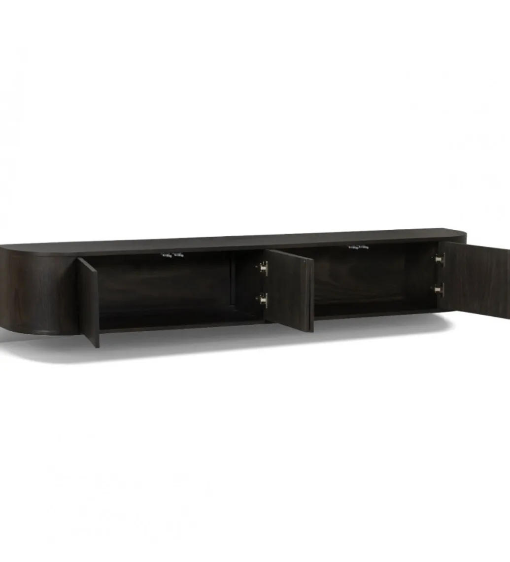 Stolik pod TV NOVERO ZWEVEND 220 cm czarny*LF-Design Discount