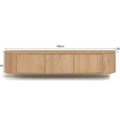 Stolik pod TV NOVERO ZWEVEND 180 cm naturalny*LF-Design Clearance