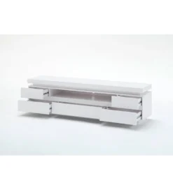 Stolik pod TV OCEAN 175 cm biały z oświetleniem*MCA New