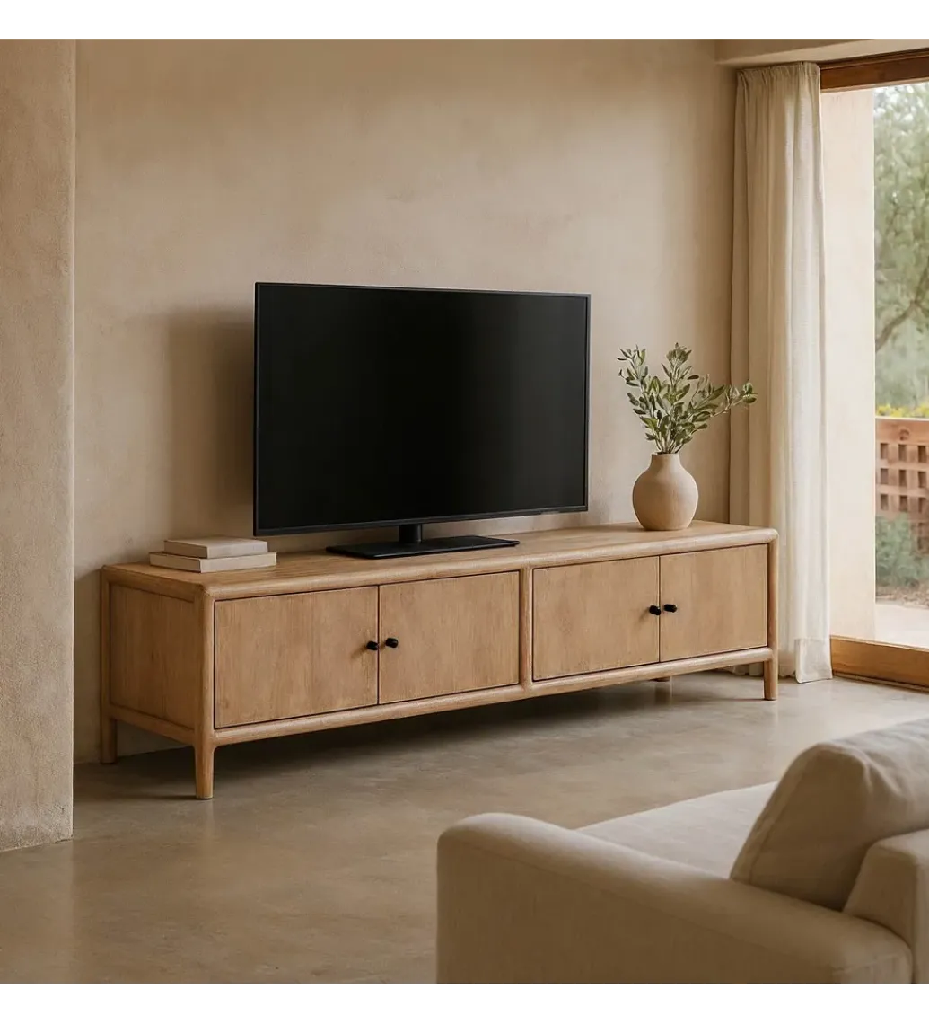 Stolik pod TV OGERON 190 cm drewno mango*Zona-Design New