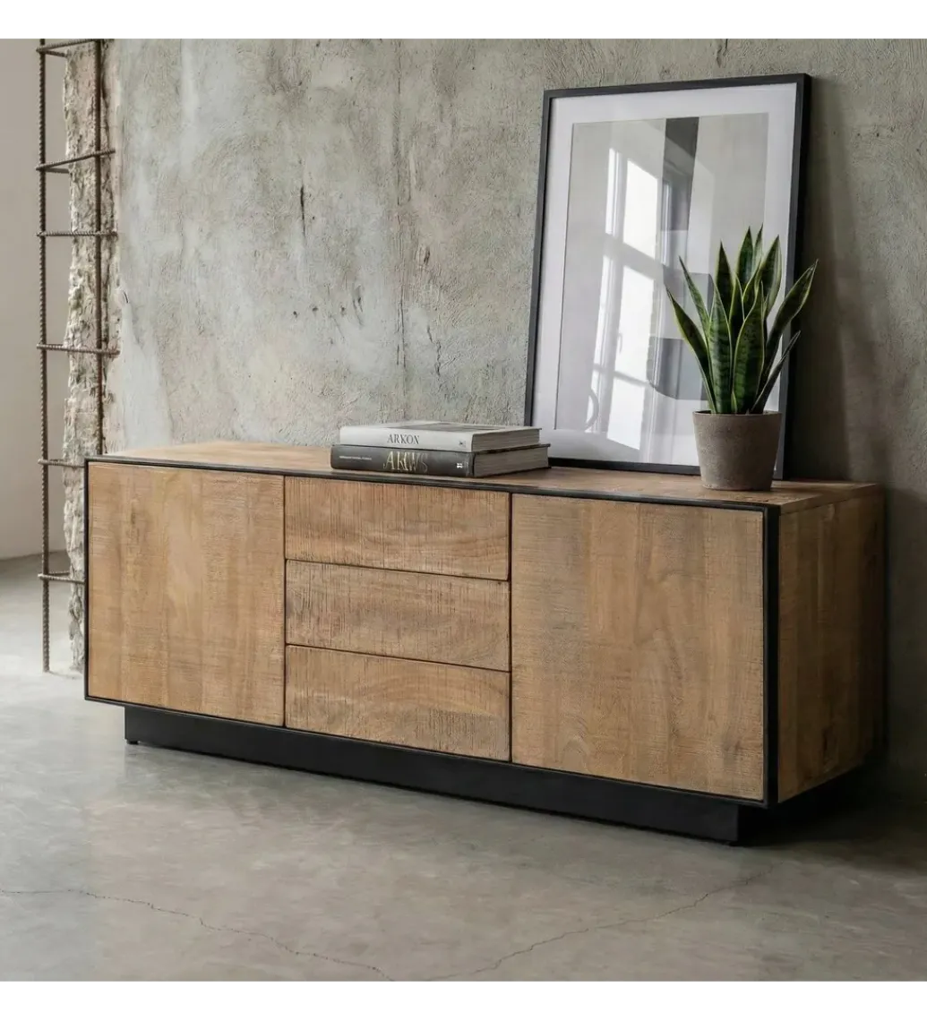 Stolik pod TV OHIO 150 cm drewno mango*Zona-Design Discount
