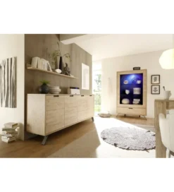 Stolik pod TV PALMA 156 cm w kolorze dębowym*MCA Linia Włoska Outlet
