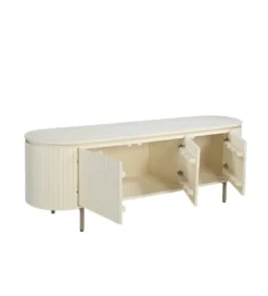 Stolik pod TV PATO 170 cm drewno mango biały*LF-Design New
