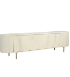 Stolik pod TV PATOU 210 cm jasnobeżowy drewno mango*LF-Design