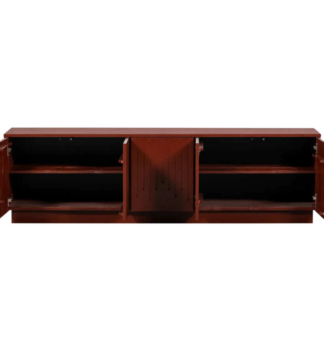 Stolik pod TV PENCIL drewno sosny wiśniowy*WOOOD New